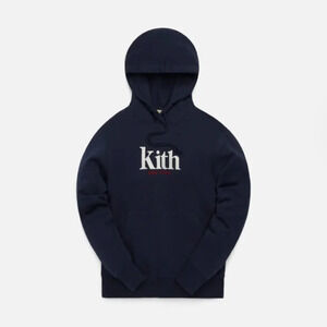 NWT Kith Women Jane New York Hoodie II Nocturnal Navy Dark Blue Sweatshirt